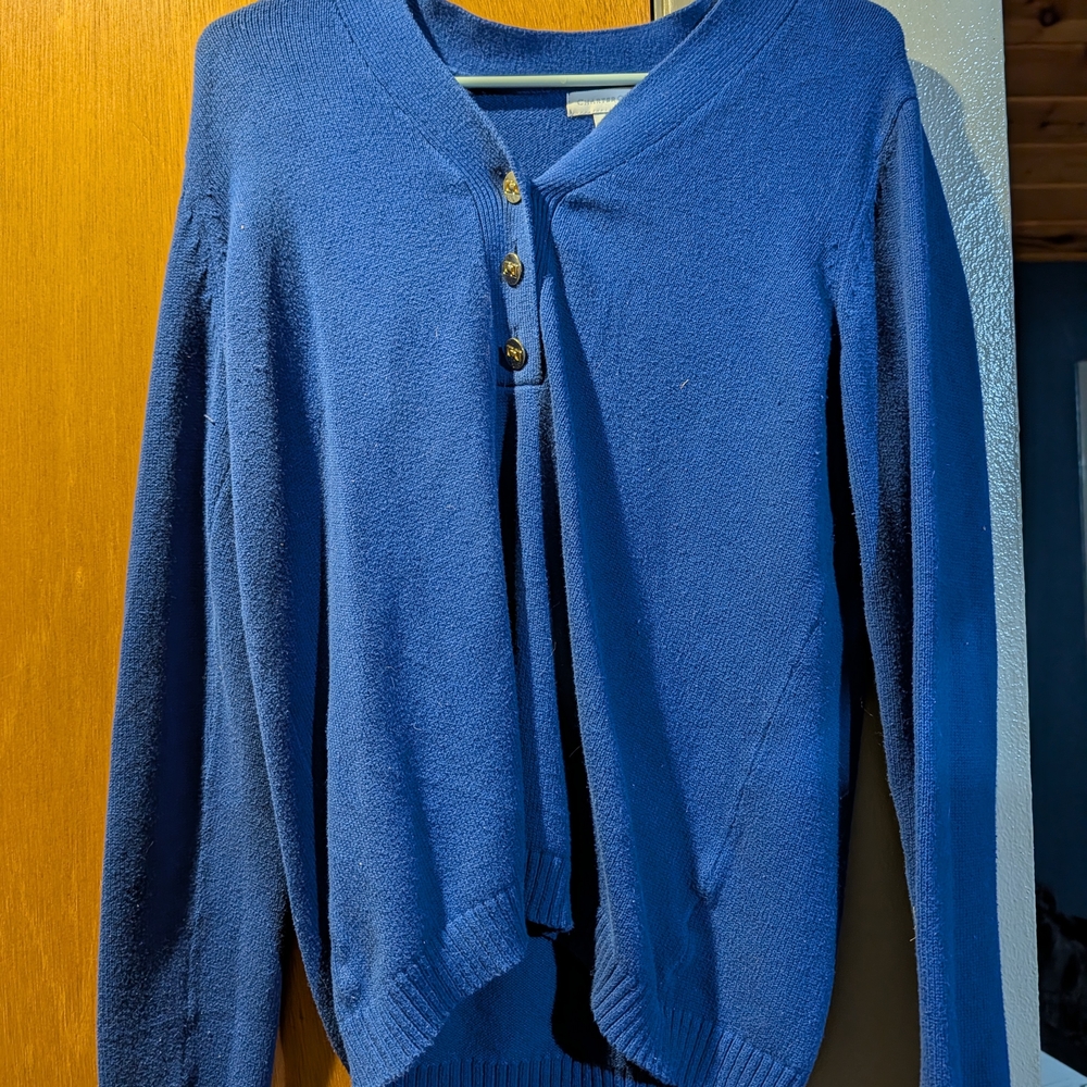 Charter Club Royal Blue Cardigan Sweater